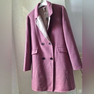 NWOT Sz 14 Pink Plum Coat Jacket